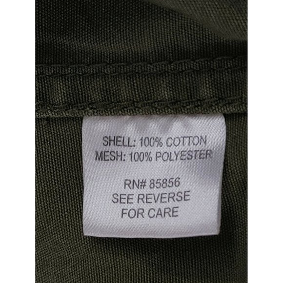 Gander Mountain Utility Fishing Shirt Mens sz L Vented Heavy Cotton Zip Pockets - Picture 2 of 10